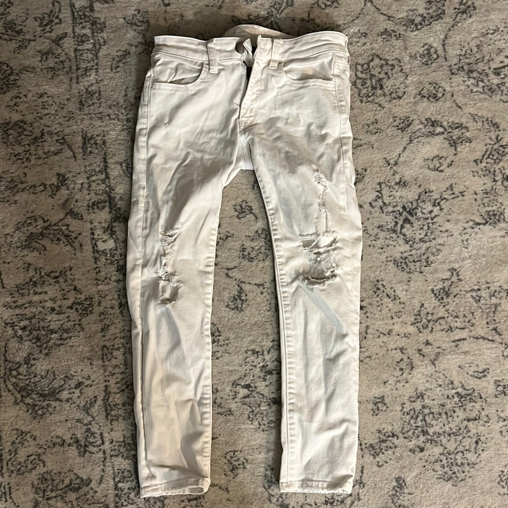 American Eagle White Jeans Size 4